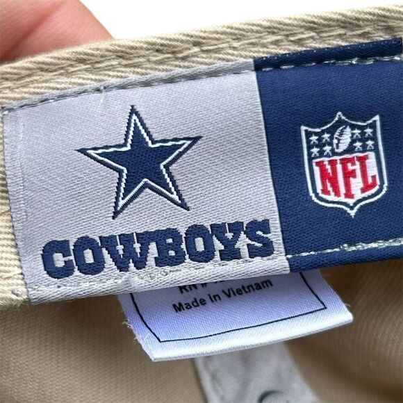 Dallas Cowboys Golf Club Hat Beige Unisex Adult NFL Officially Licensed - Picture 6 of 6
